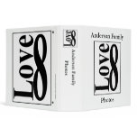 Love (8) Infinity Photo Album 3 Ring Binder