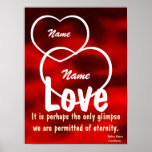 Love A Glimpse Of Eternity Poster -Customize