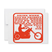Love A Good Woman & Ride Till Ya Die invitations by Mustang_Lady Love A Good Woman & Ride Till Ya Die invitations