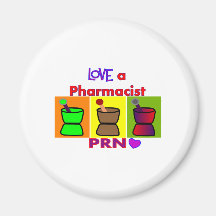 Love a Pharmacist PRN T-Shirts & Gifts Refrigerator Magnet