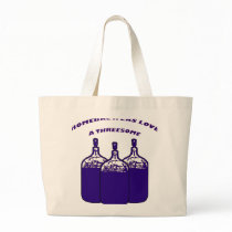 Love a Threesome Canvas Bags