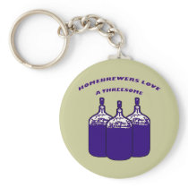 Love a Threesome Keychains