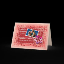 Love Abundance Mothers Day w/ Photo Greeting Card cards