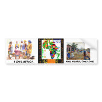 love africa, woman of african 2, NJAIRA, I LOVE... bumper stickers