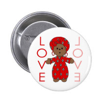 Love - African Doll buttons