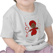 Love - African Doll t-shirts