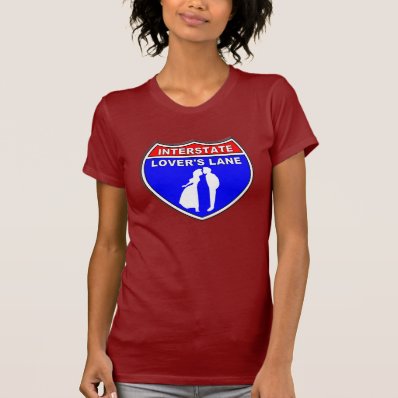 LOVE AHEAD ROAD SIGN T-SHIRT