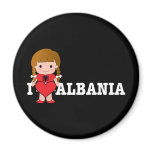 Love Albania Fridge Magnet