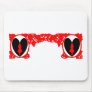 Love Alice Vintage Frame in Red Mouse Pad