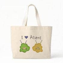 Love Alien Critters Tote Bag