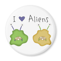 Love Alien Critters Fridge Magnet
