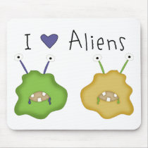 Love Alien Critters Mouse Mat