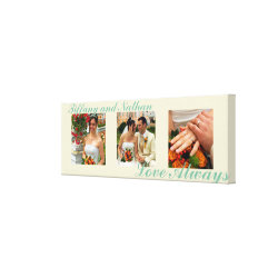 Vintage Wedding Photo Template Canvas Picture