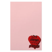 Love Always Heart Stationery