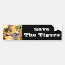  Love Always,Tigers_ Bumper Sticker