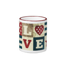 Love America Patriotic Mug