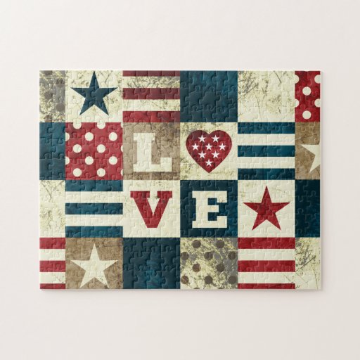 Love America Patriotic Puzzle | Zazzle