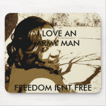 LOVE AN ARMY MAN mousepads