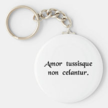 Love, and a cough, are not concealed. key chains