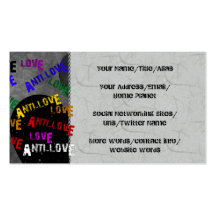 Love and Anti-Love Business Card