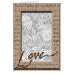  Love and Cherish Photo Greeting Card