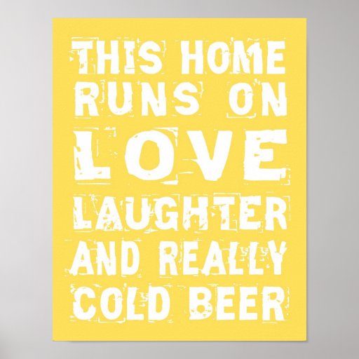 Love and Cold Beer Poster