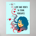 Love and death in equal measures poster