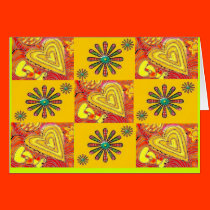 love and flower power patchwork card by lissame73 love and flower power patchwork card