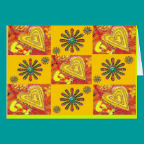 love and flower power patchwork card by lissame73 love and flower power patchwork card
