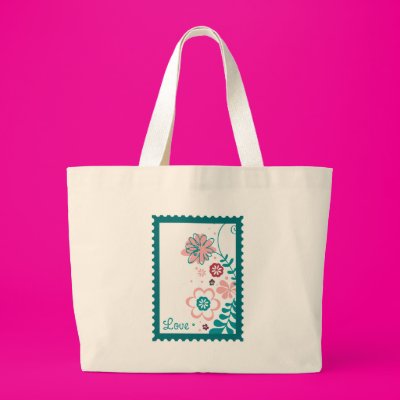 Love and Flowers Canvas Bag Zazzle_bag Love and Flowers Canvas Bag Zazzle_bag