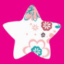 Love and Flowers Star Sticker Love and Flowers Star Sticker