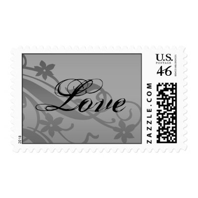 Love And Flowers Wedding Postage Stamp by TDSwhite