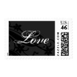 Love And Flowers Wedding Postage Stamp