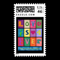 Love and Friendship Postage Stamp stamps