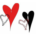 Love and Hate t-shirts by strangethreads Love and Hate t-shirts