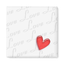 Love and Heart magnets