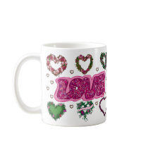 Love and Heart Wreaths mugs by DoodleBugTees Love and Heart Wreaths mugs