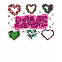 Love and Heart Wreaths t-shirts