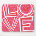LOVE and HEARTS mouse pad mousepads by SBeise LOVE and HEARTS mouse pad mousepads