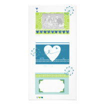 Love and Hearts Customized Photo Card