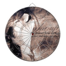 love and Hope Siberian husky Dart Boards