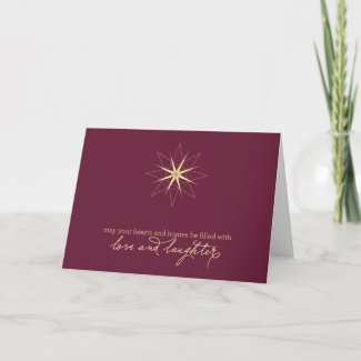 Love and Laughter Holiday Card card
