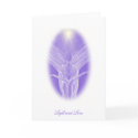 Love and Light Purple Angel - Greeting Card