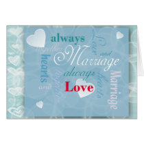 Love and Marriage Greeting Card cards