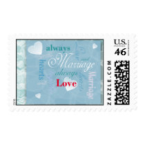 Love and Marriage Postage Stamp stamps