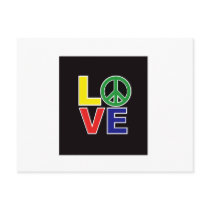 Liebe und peace.ai postkarten