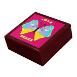 Love and Peace Butterfly Keepsake Jewelry Box