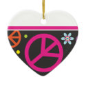 Love and Peace Christmas Ornament ornament