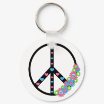 Love and Peace keychains by SweetRascal Love and Peace keychains