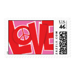 Love and Peace Postage Stamps